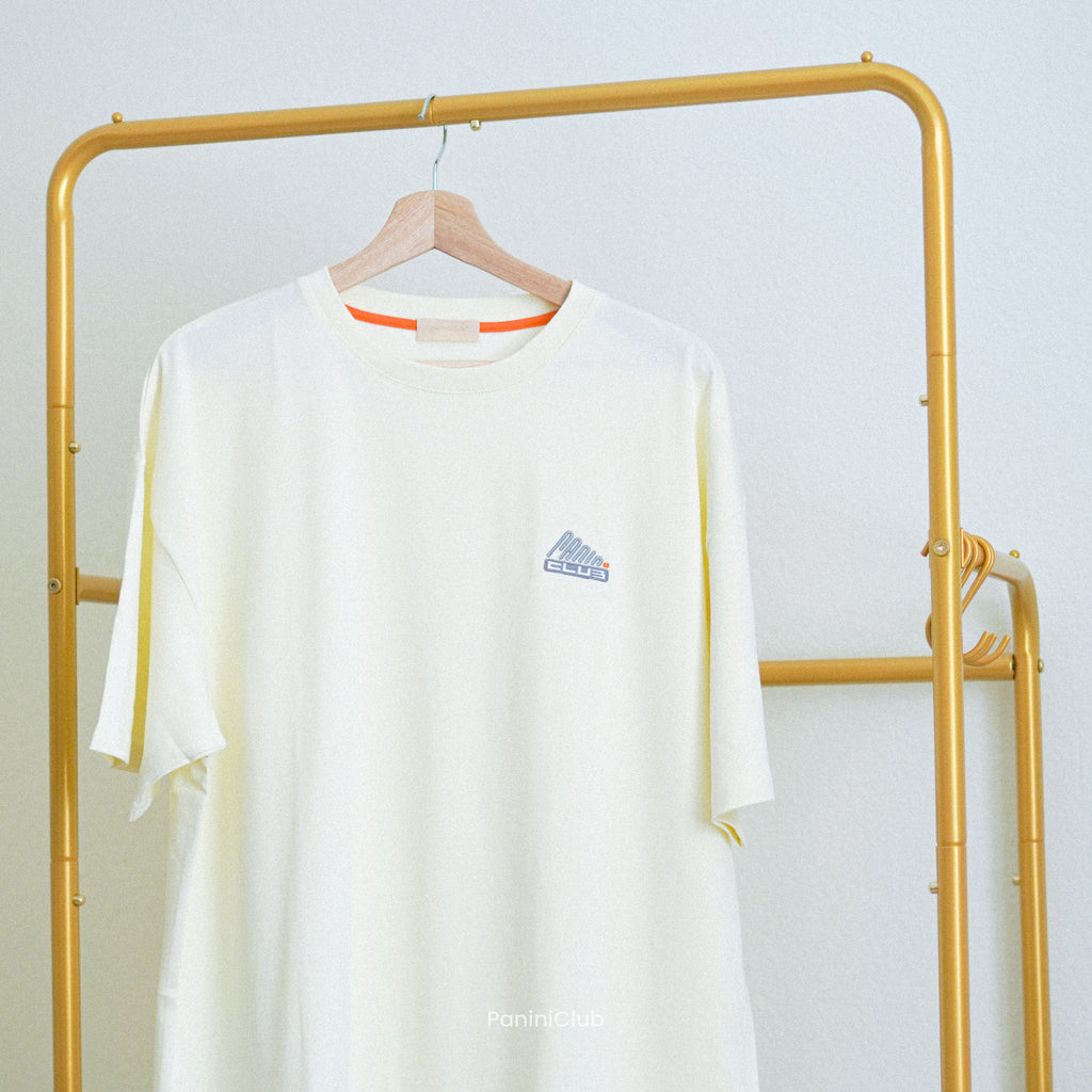 T-shirt with Embroidered Logo(Beige)